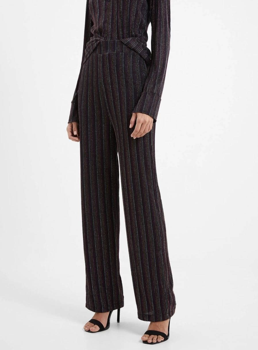 French Connection Women's Paula High-Waisted Trousers in XS | Slim Fit Casual Pants