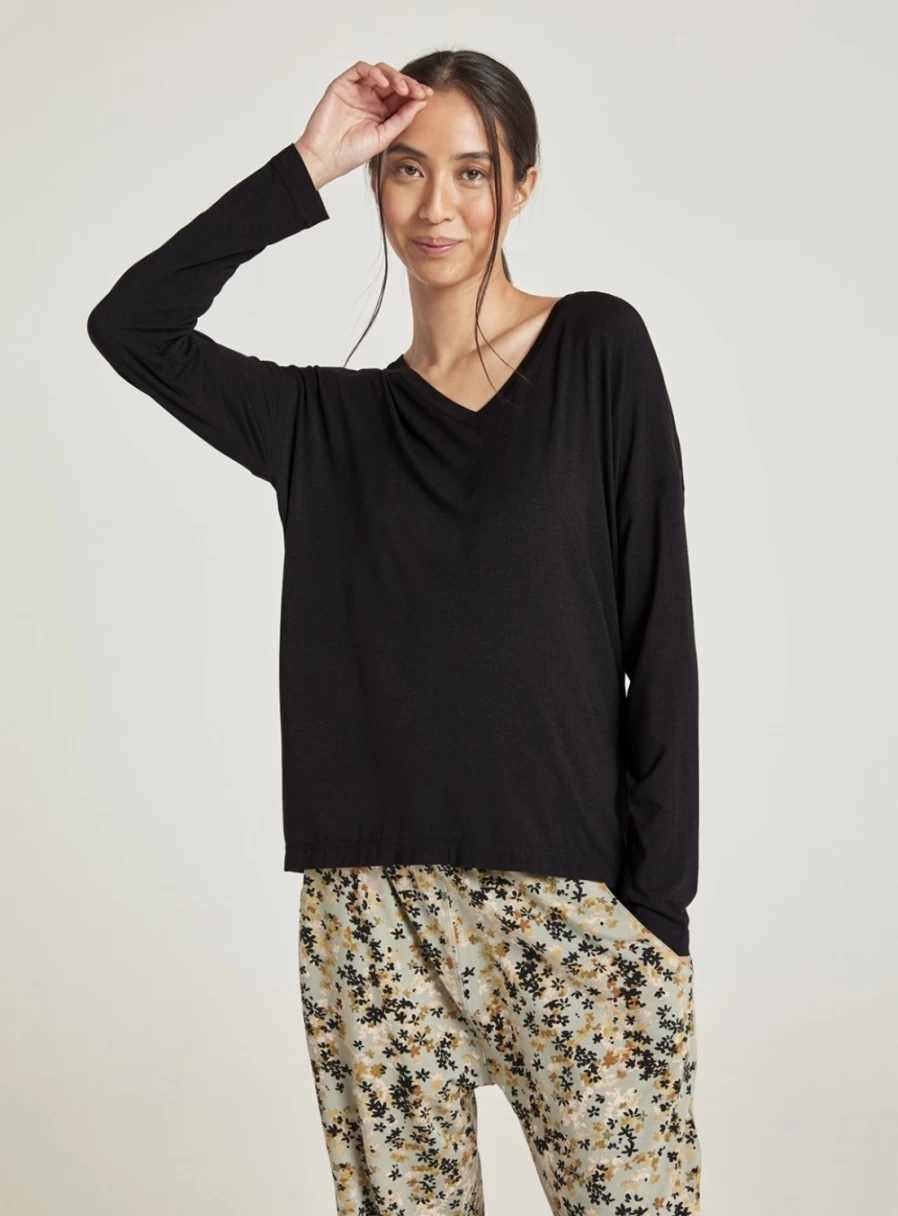Thought Women's Eliza Seacell Eco-Friendly Long Sleeve Top - Sustainable Casual Wear