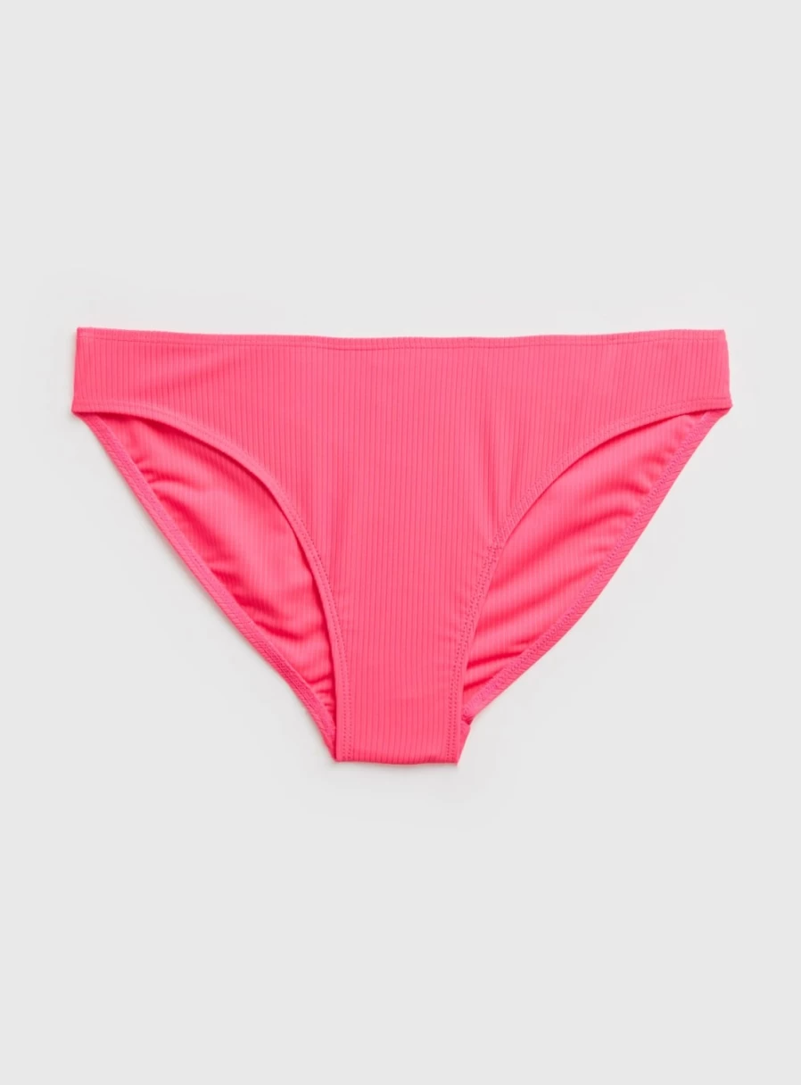 Tu Women's Bright Pink Classic Bikini Bottoms - Size 14 | High-Waisted Swimwear