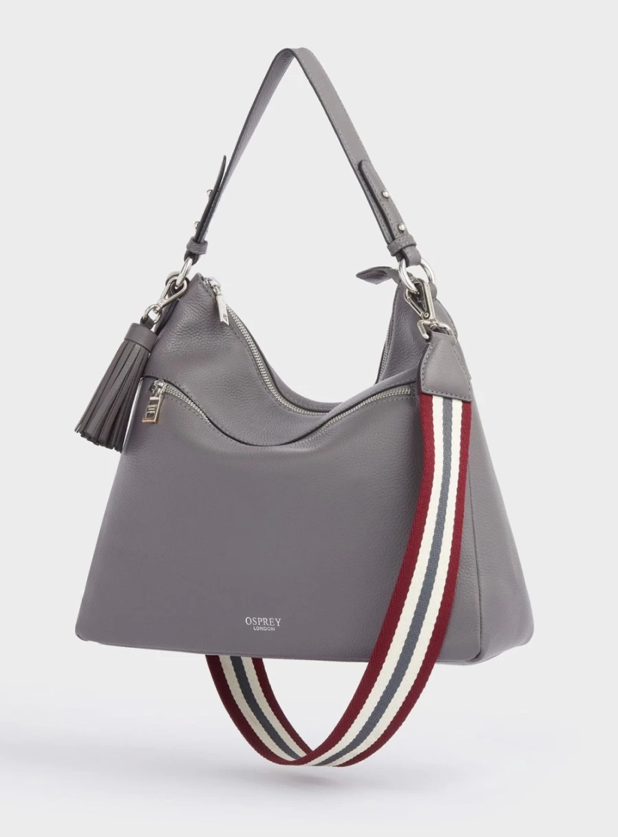 Osprey London Stella Leather Hobo Bag for Women - Premium Handbag with Adjustable Strap