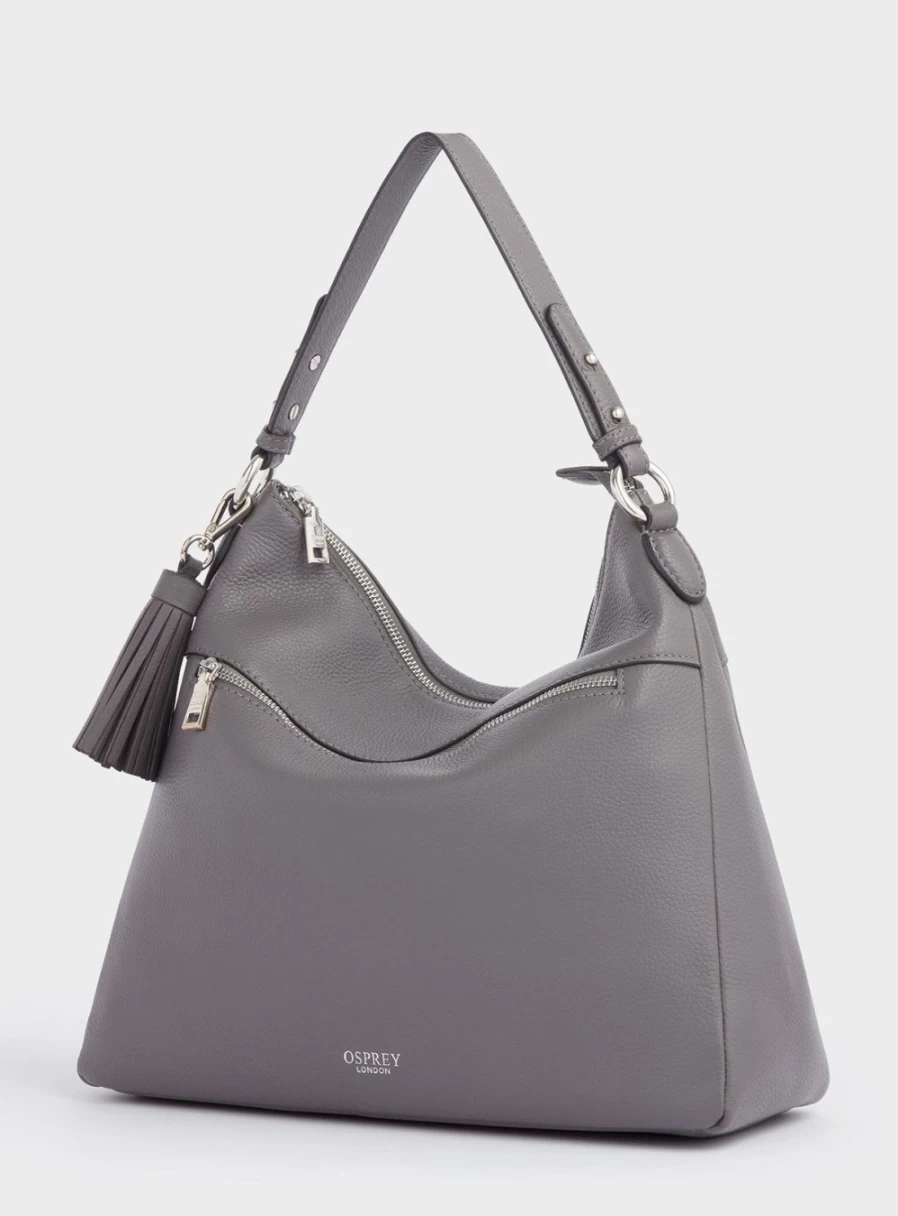 Osprey London Stella Leather Hobo Bag for Women - Premium Handbag with Adjustable Strap