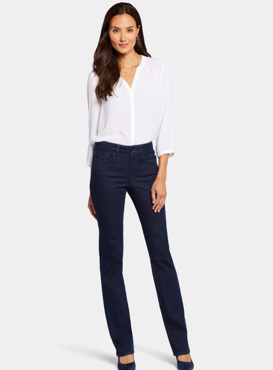 NYDJ Women's Marilyn Straight Leg Jeans - Size 8, Comfort Fit Denim Pants