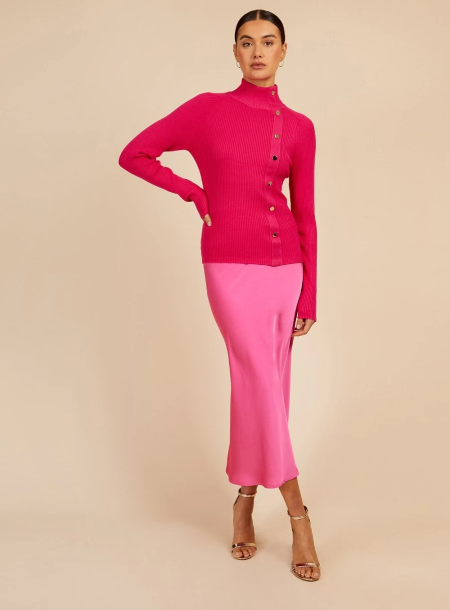 Vogue Women's Pink Knit Jumper XL - Soft Casual Sweater