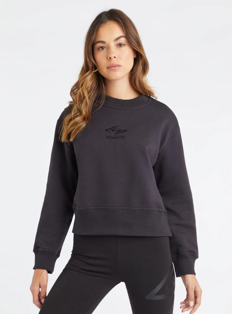 Umbro Women's Boxy Fit Sweatshirt - Comfortable Casual Pullover for Women