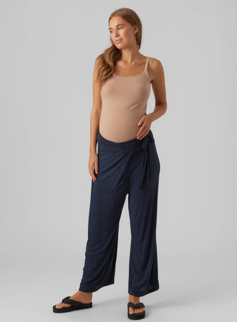 MAMALICIOUS Women's Giovanna Junior High Waist Pants Size XL/UK14