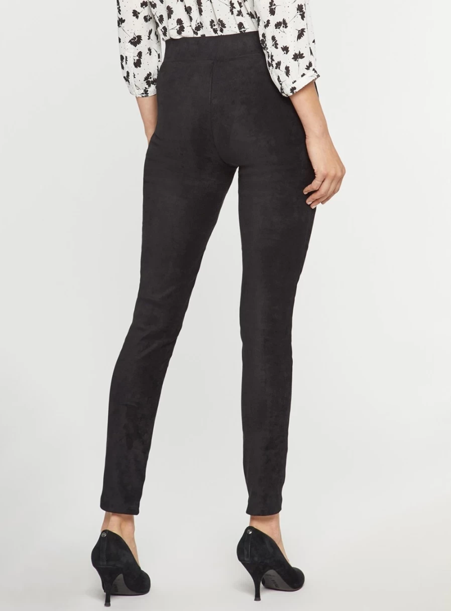 NYDJ Women's Faux Suede Leggings - Stretch Comfort Fit, Size 18