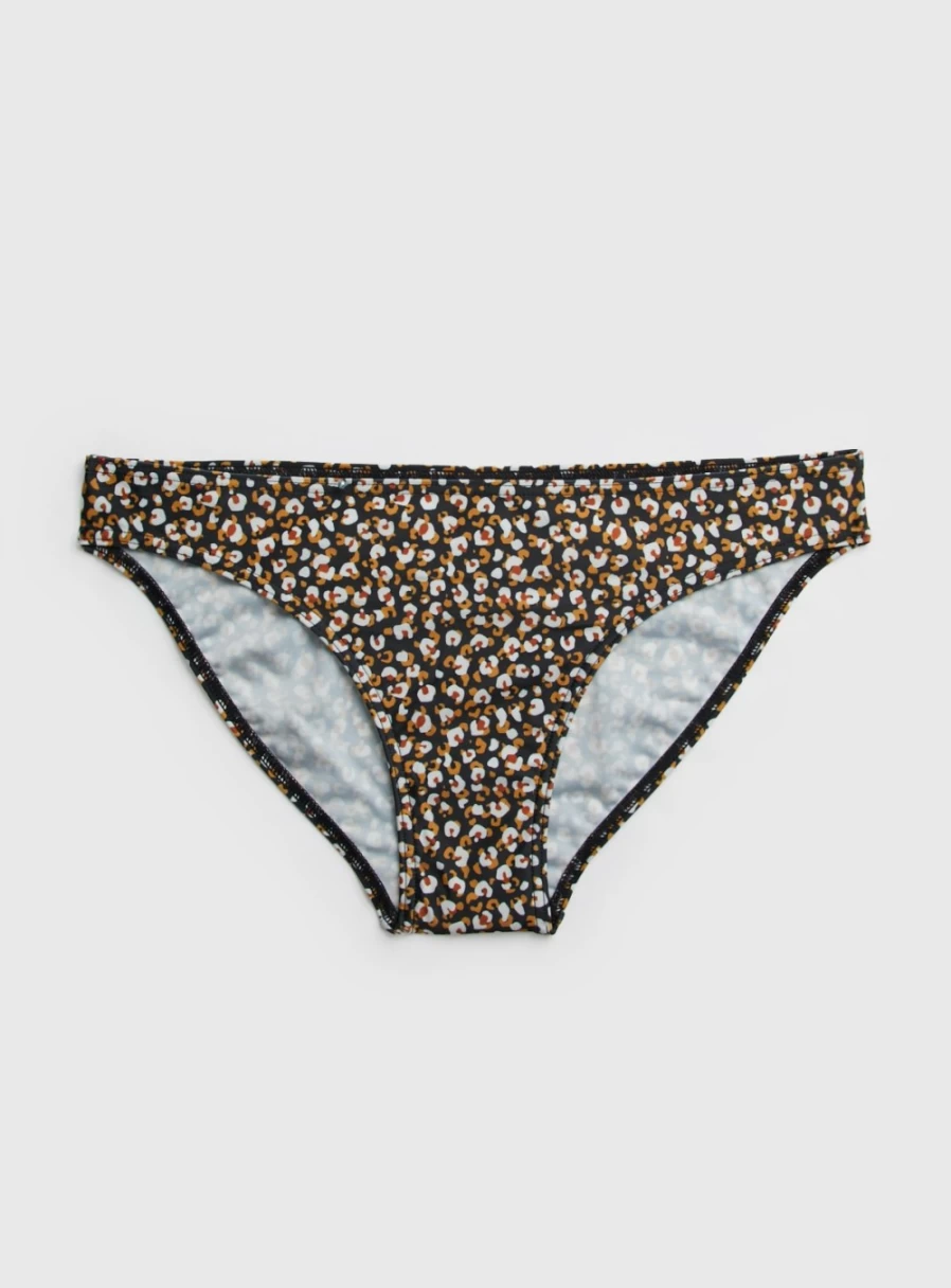 Tu Women's Animal Print Bikini Bottoms - Sexy High Waisted Swimwear Bottom for Beach Vacation