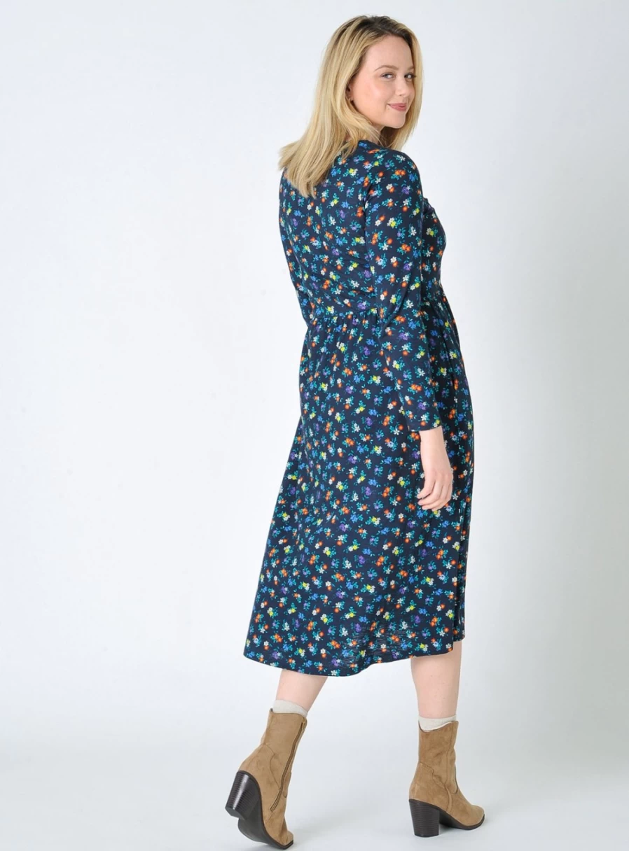 Burgs Women's Hannafore Jersey Midi Dress Size 18