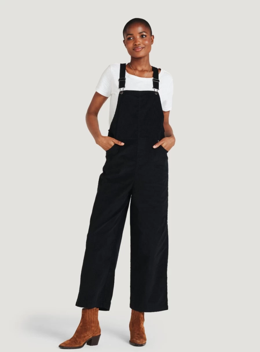 Thought Women's Sarai Organic Cotton Dungarees - Sustainable Casual Overalls
