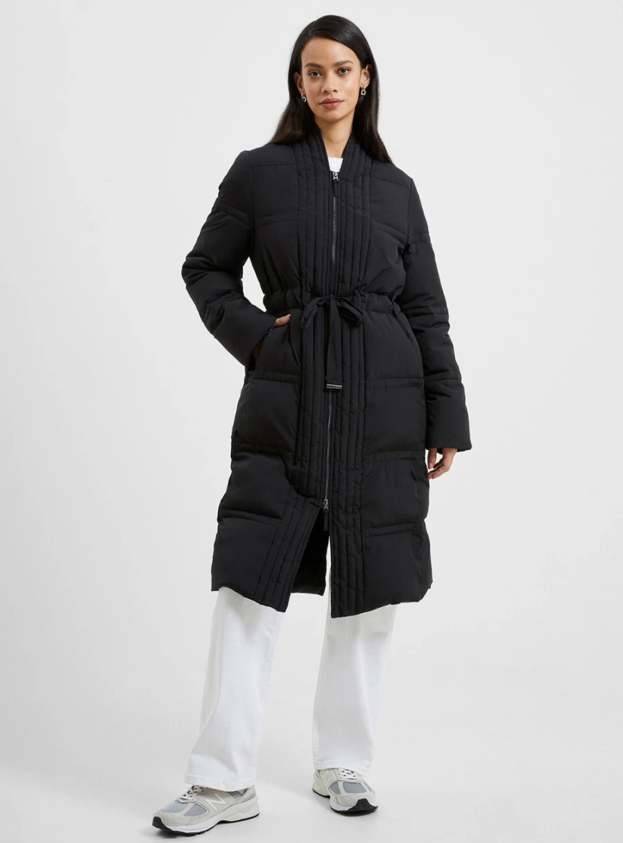 French Connection Women's Auden Long Sleeve Coat - Elegant Trench Coat for Women