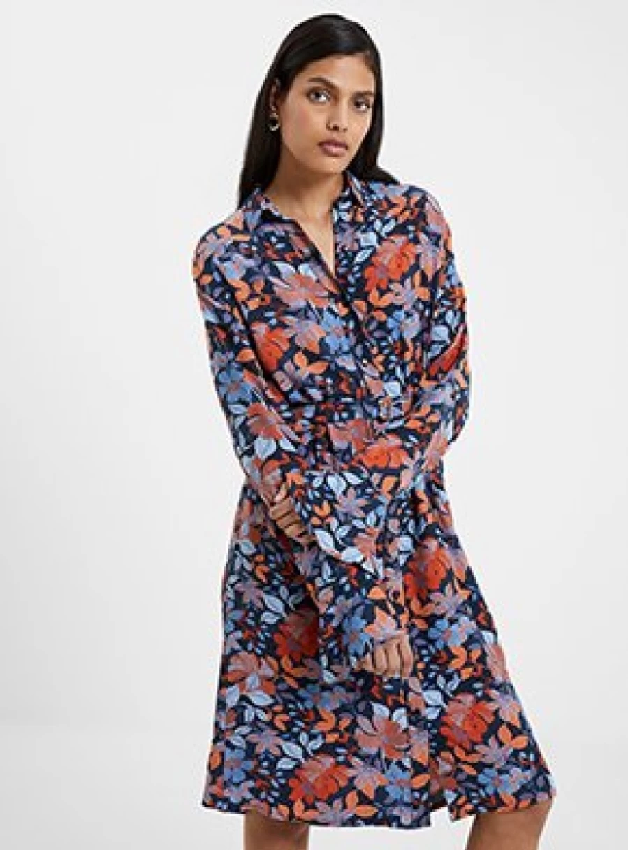French Connection Women's Adalina Shirt Dress - Size 16 | Casual Chic Style