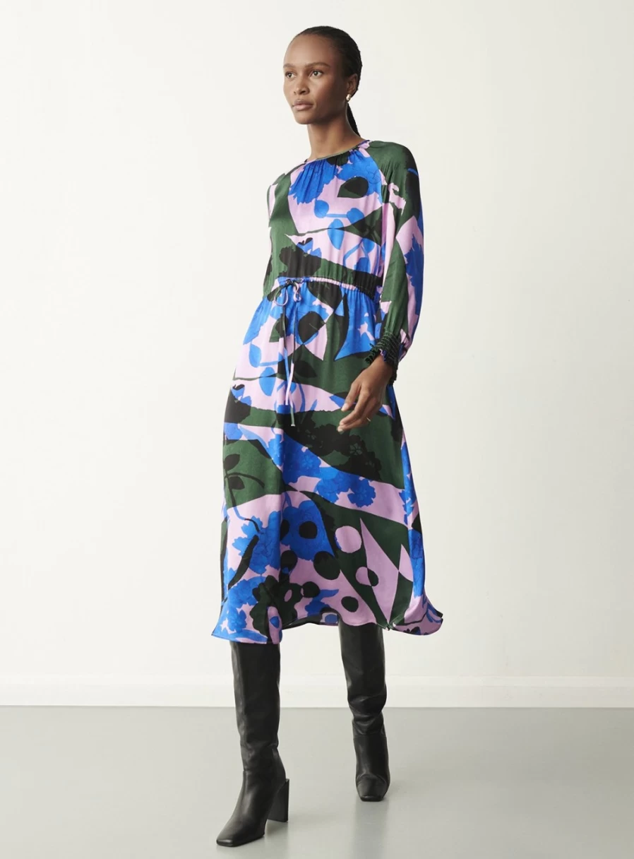 Finery Women's Florian Dress - Elegant Floral Midi Dress for Women