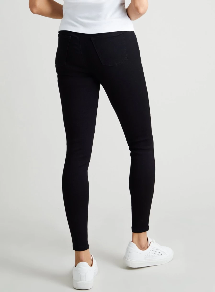 Tu Women's Black High Waisted Skinny Jeans - 18S Slim Fit Stretch Denim Pants