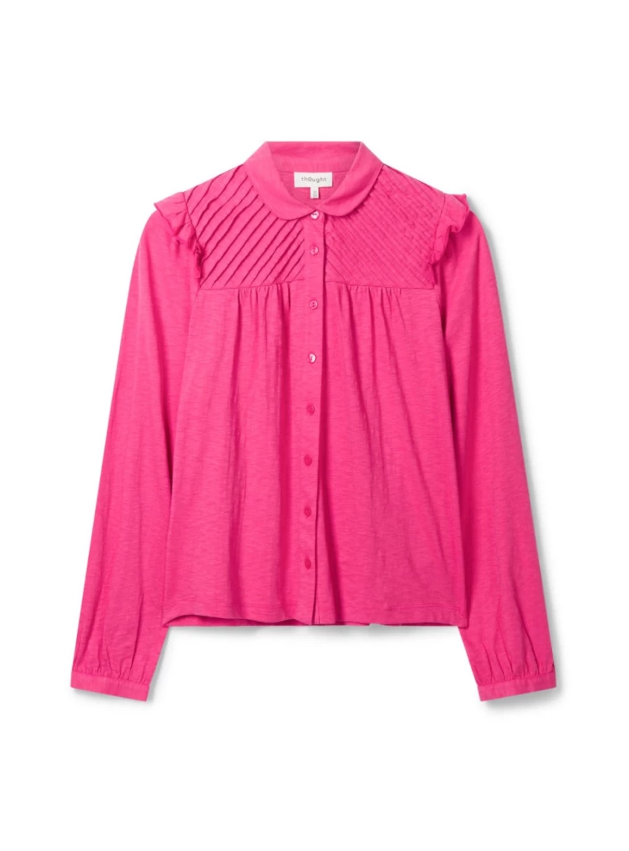 Thought Women's Fairtrade Organic Cotton Pin Tuck Shirt - Sustainable Fashion