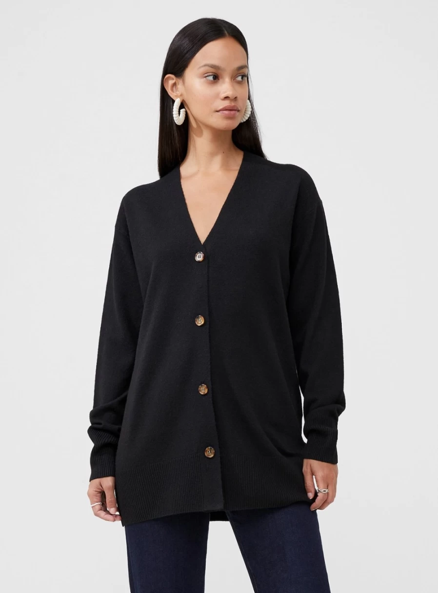 French Connection Women's Vhari Long Sleeve Cardigan - XL Cozy Knit Sweater