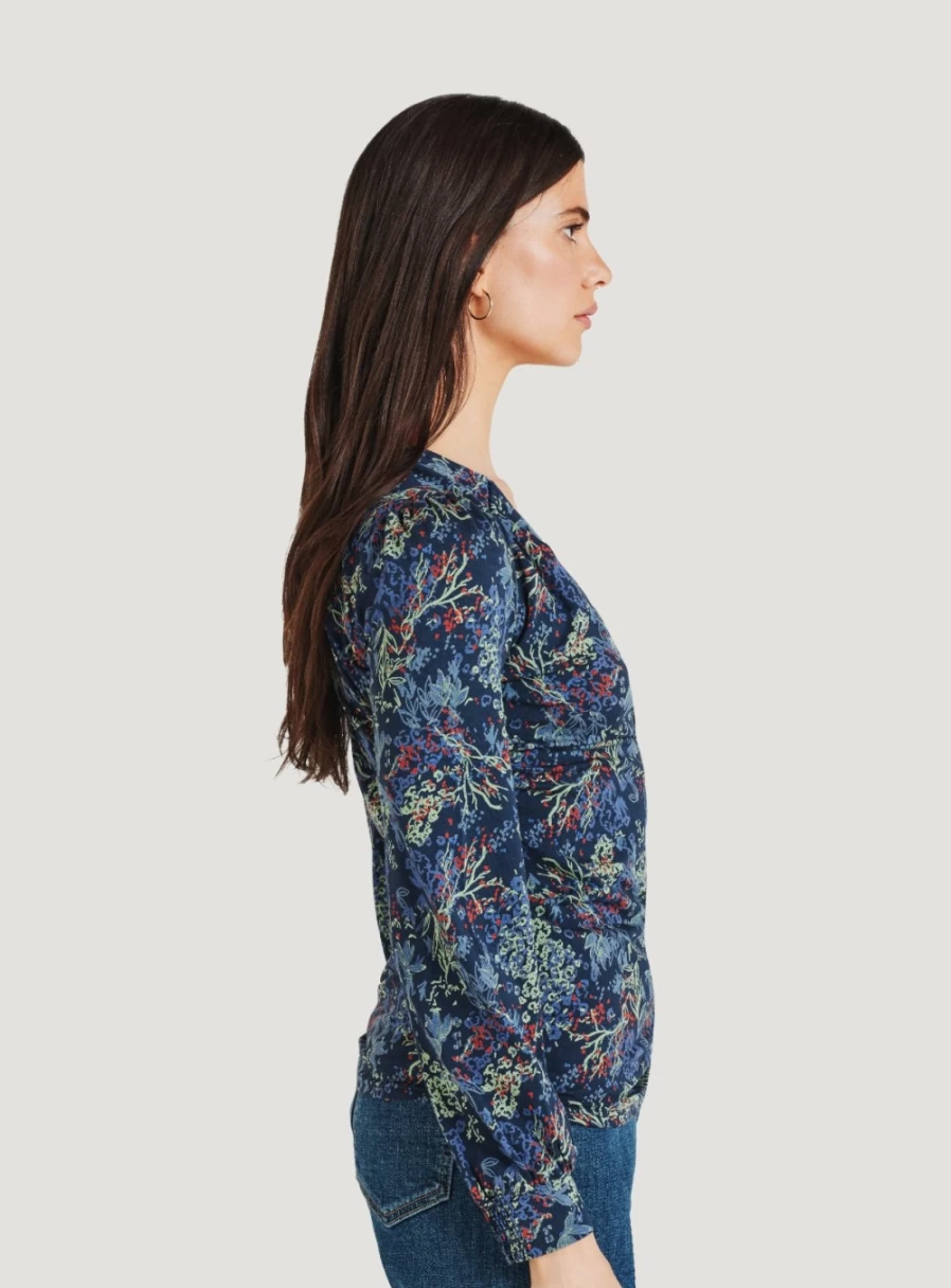 Thought Women's Neoma Bamboo Printed Wrap Top - Sustainable Fashion