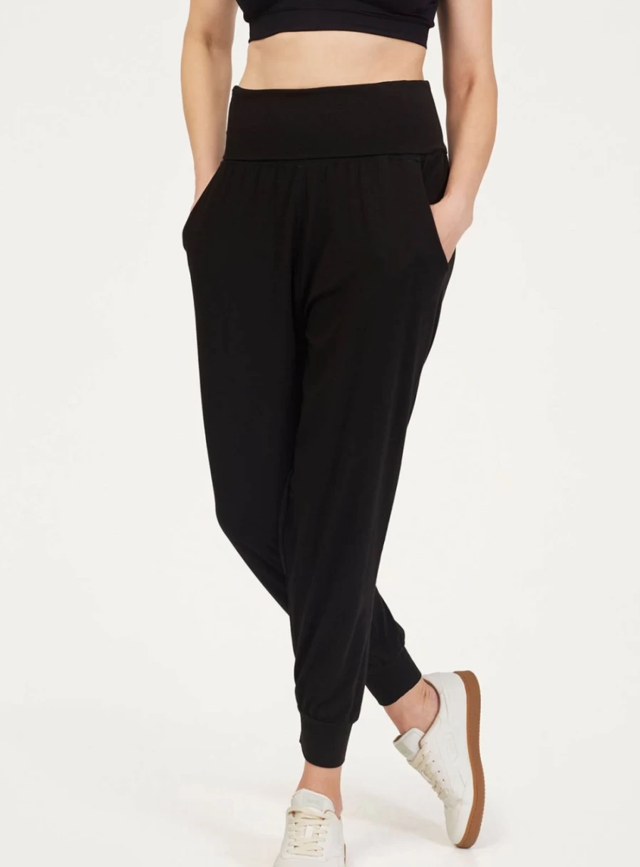 Thought Women's Dashka Plain Bamboo Jersey Lounge Pants - Sustainable Comfort