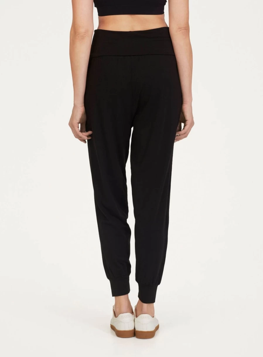 Thought Women's Dashka Plain Bamboo Jersey Lounge Pants - Sustainable Comfort