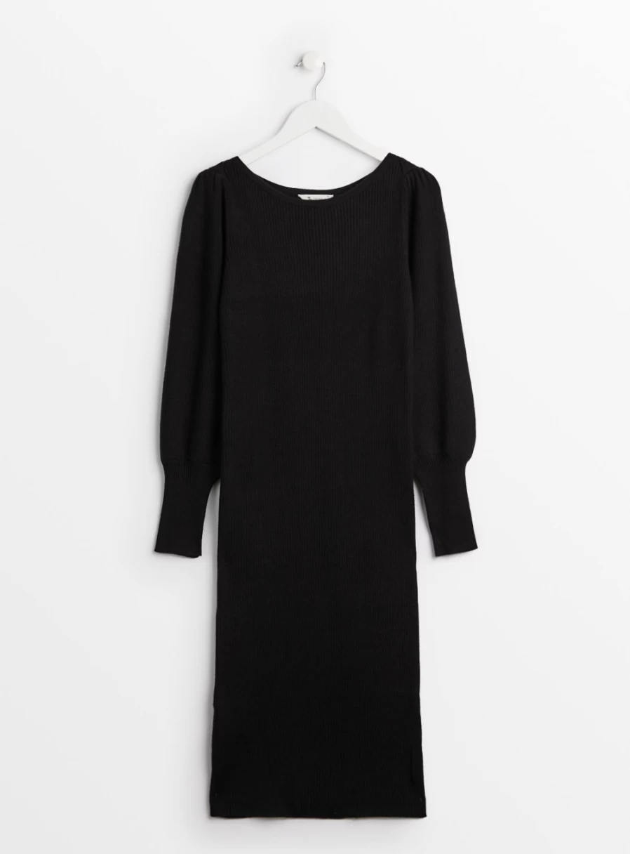 Tu Petite Women's Petite Black Envelope Neck Mini Dress Size 14