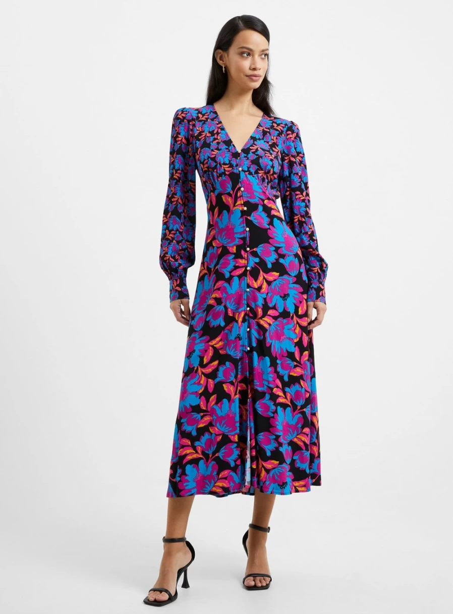 French Connection Women's Darla Anita Drape Dress - Size 14 | Elegant Casual Wear