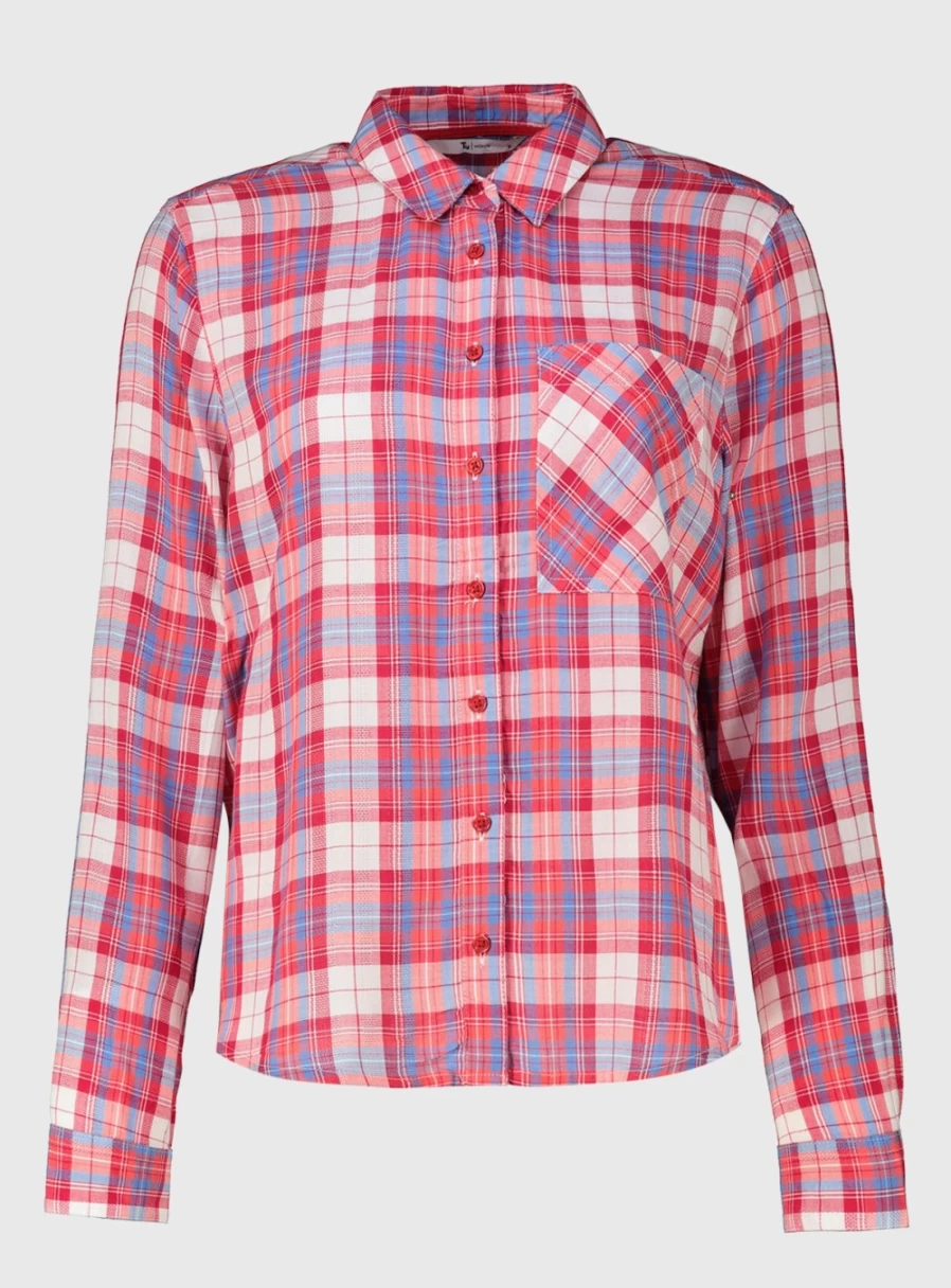 Tu Women's Bright Check Relaxed Fit Casual Shirt - Comfortable Stylish Top for Everyday Wear