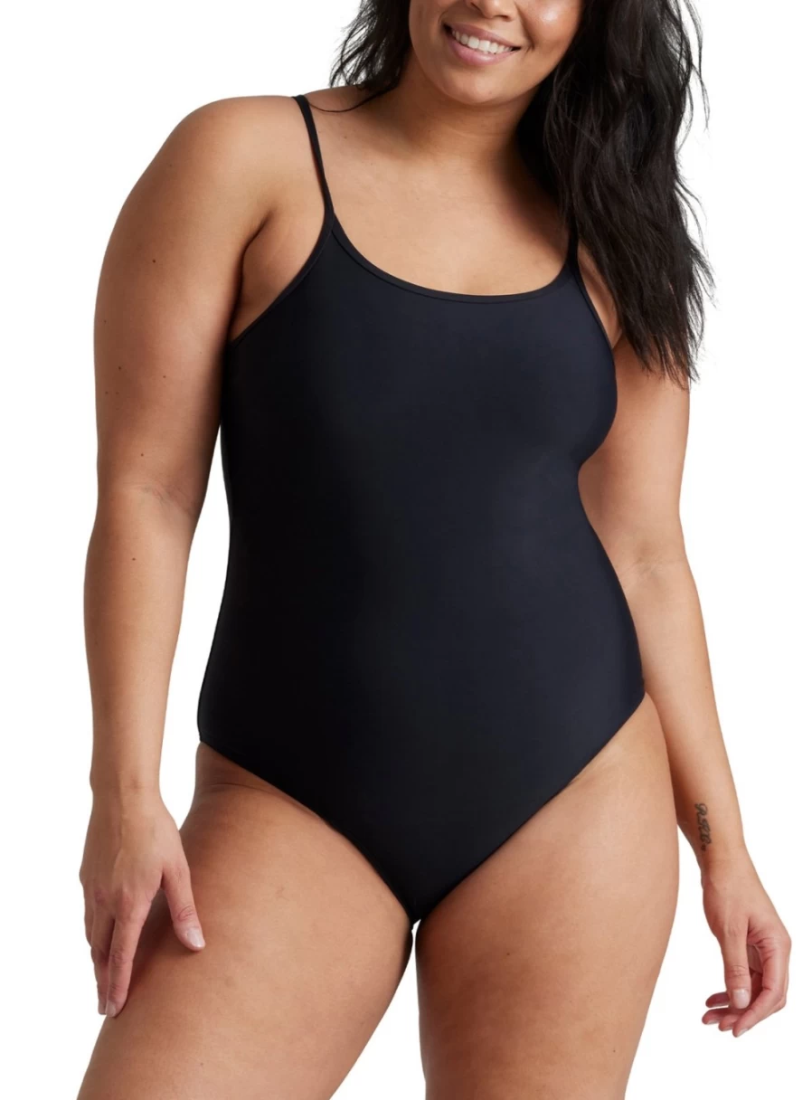 Love Luna Women's Black Period Swimsuit Size 14-16 - Comfortable Swimwear for Menstrual Cycle