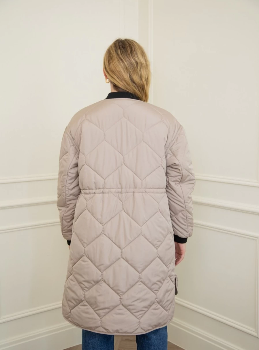 Four Seasons Women's Quilted Bomber Jacket Lightweight Stylish Outerwear