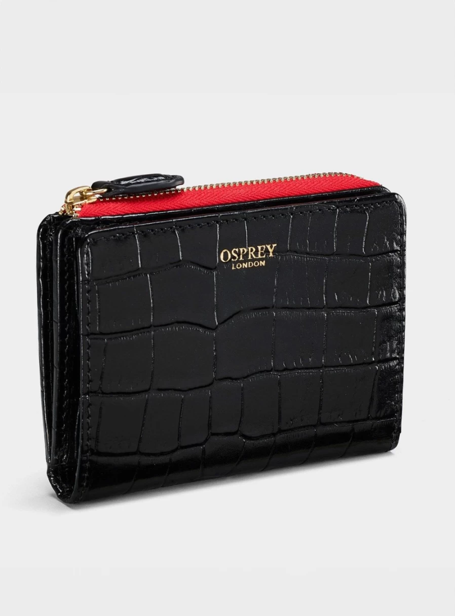 Osprey London The Flash Women's RFID Leather Coin Purse - Compact & Secure Wallet for Cards and Cash