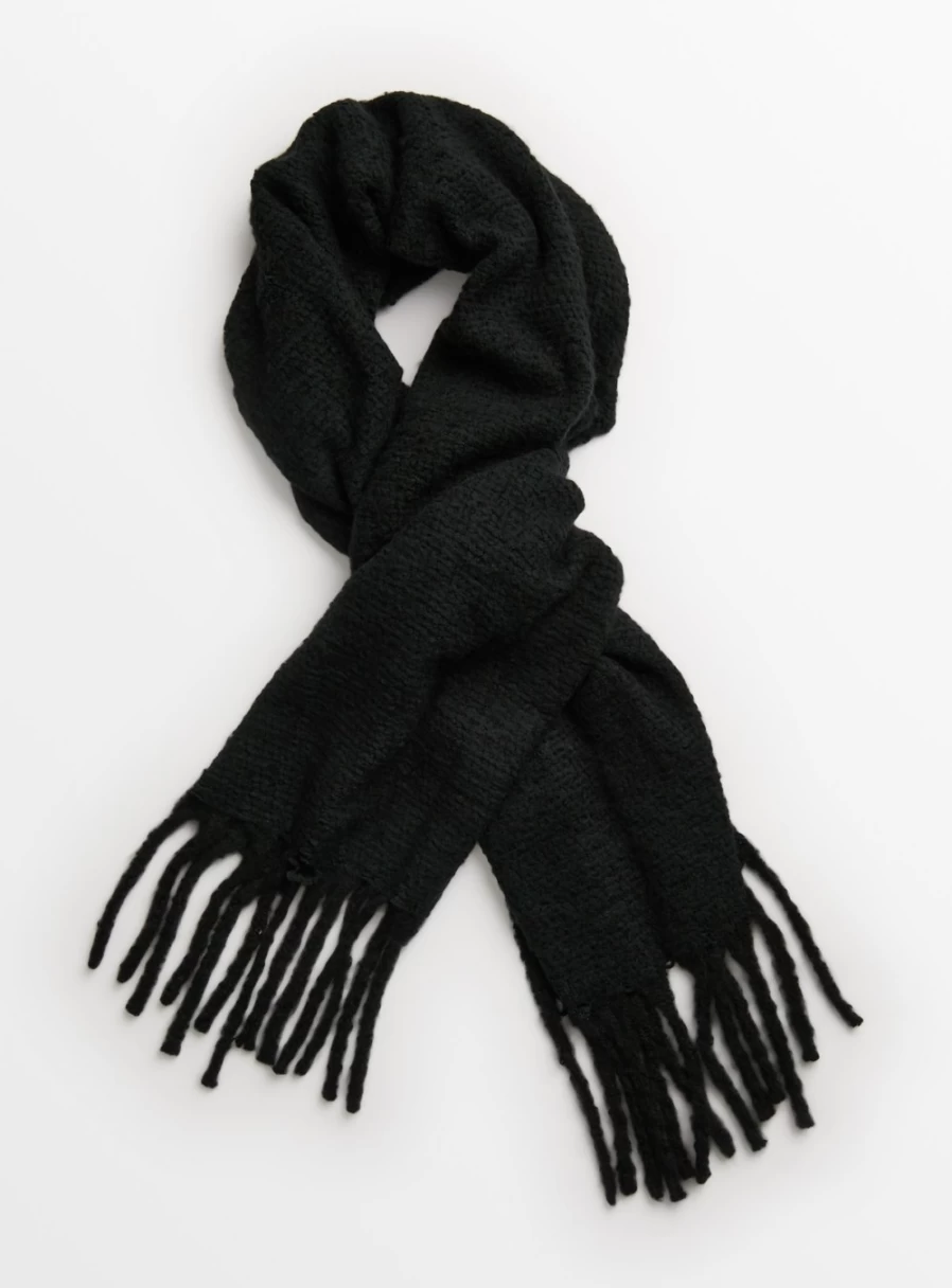 "Tu Women's Black Scarf - One Size Fashion Accessory"