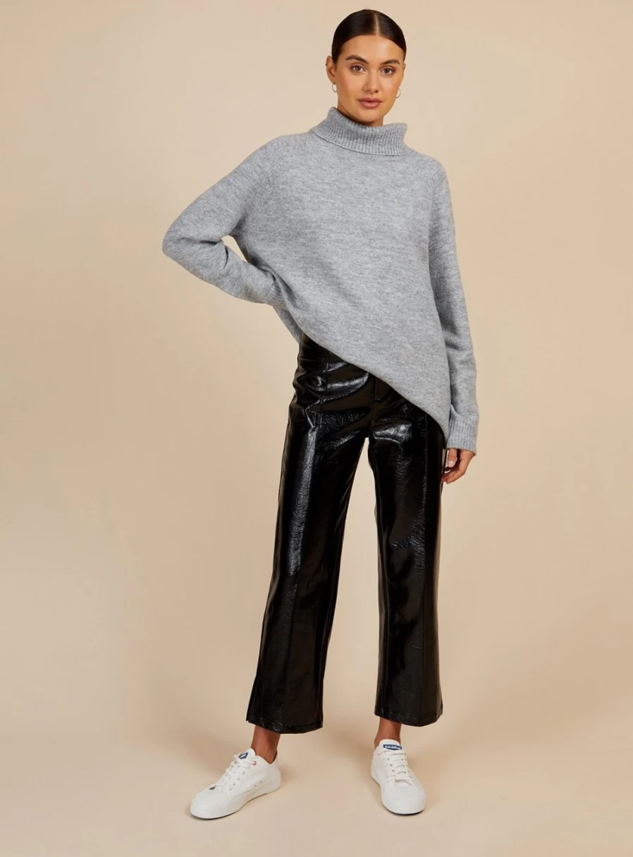 Vogue Women's Grey Roll Neck Jumper XL - Soft Winter Knit Sweater by Vogue Williams