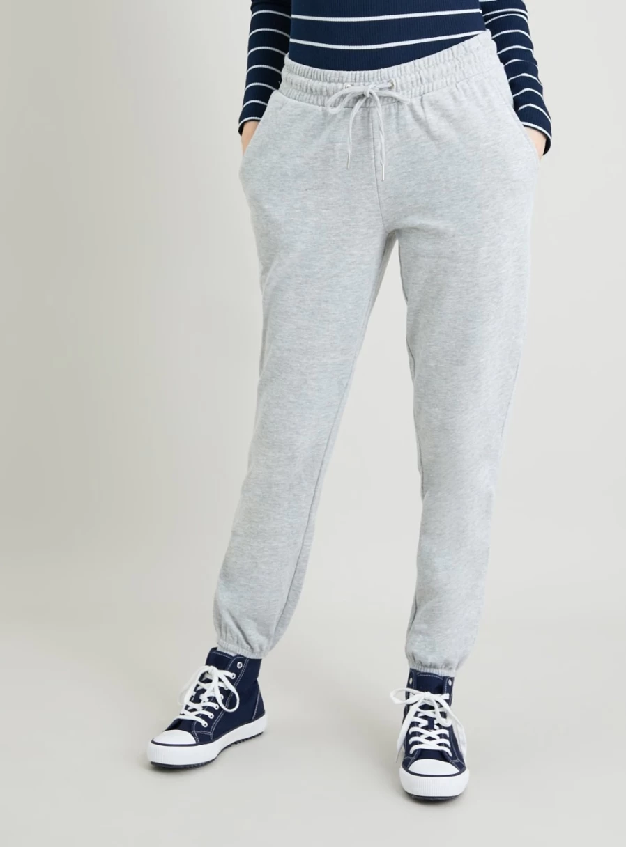 Women's Grey Marl Jogger Pants - Tu Athletic Comfort Fit Coordinated Set