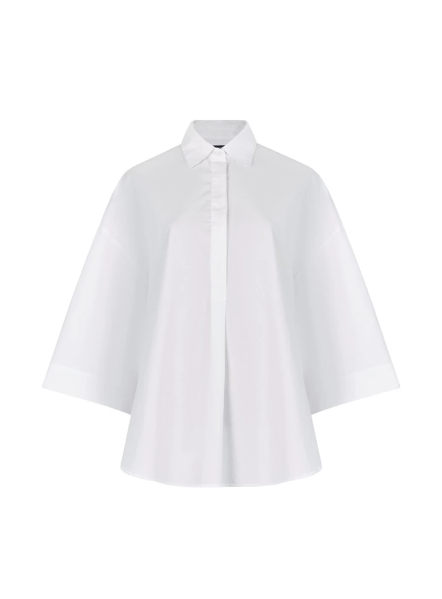 French Connection Women's Rhodes Short Sleeve Poplin Popover Shirt