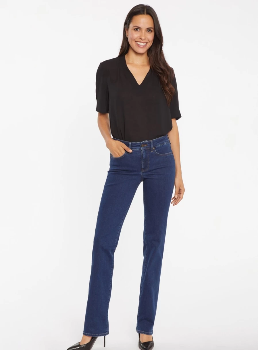 NYDJ Women's Petite Marilyn Straight Leg Jeans Size 14