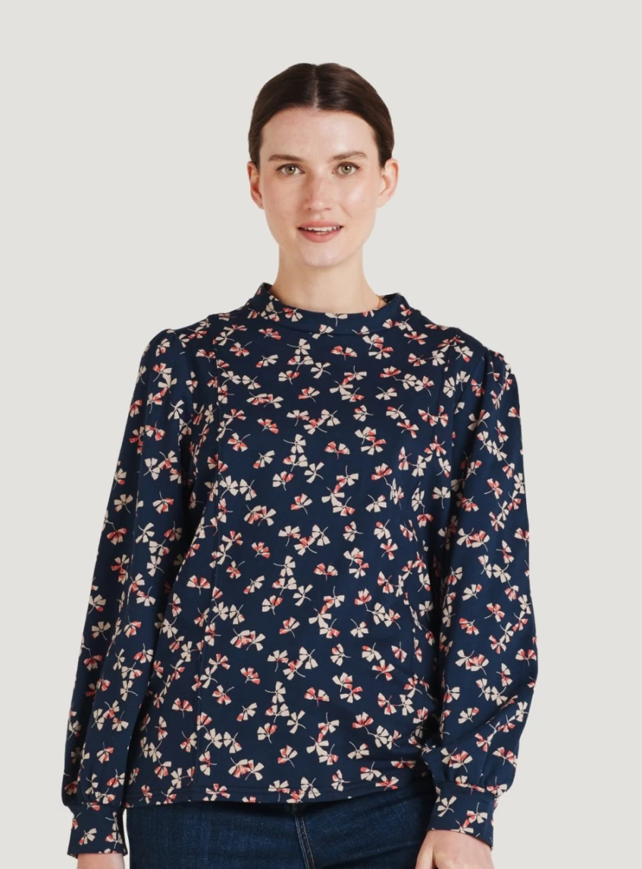 Thought Women's Aveline Floral Print Organic Cotton Blouse - Sustainable Boho Chic Top