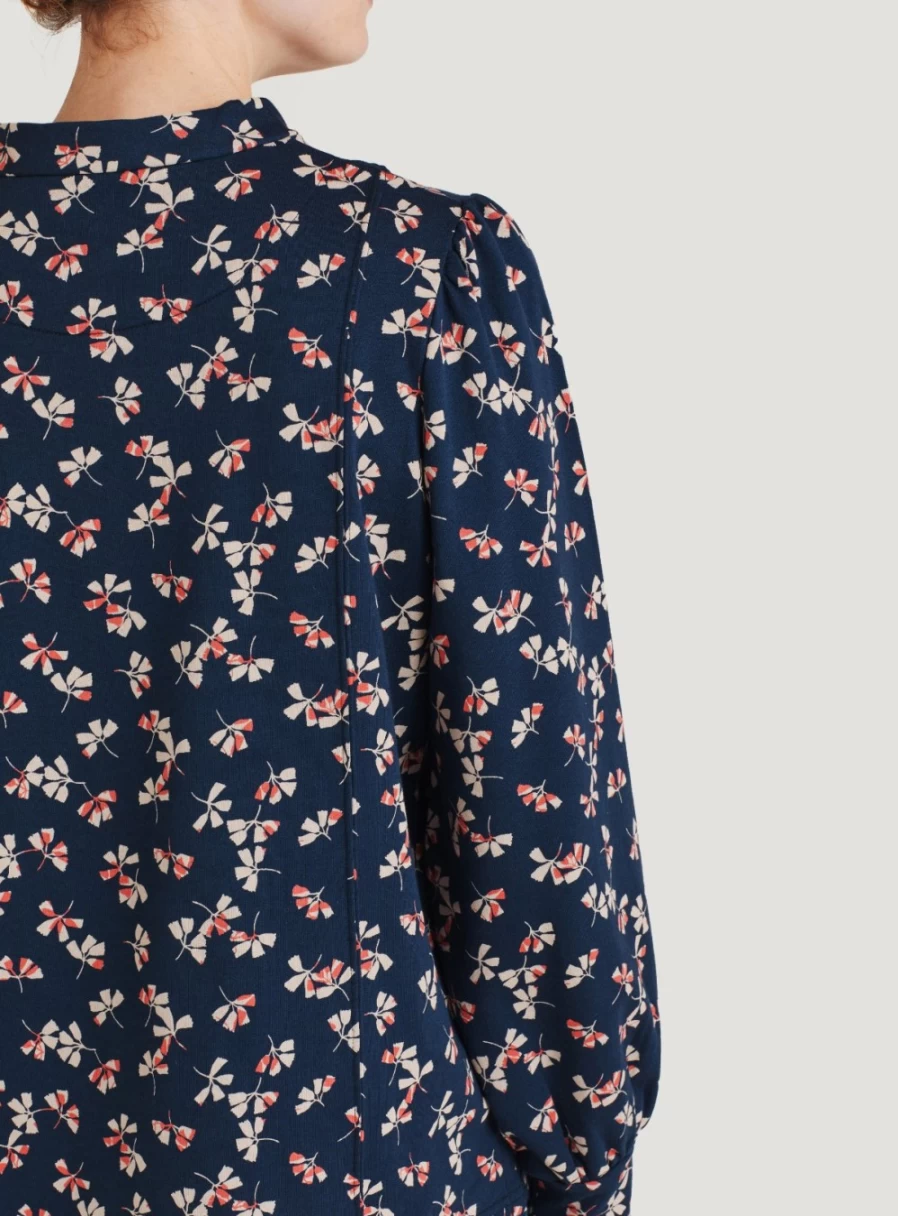 Thought Women's Aveline Floral Print Organic Cotton Blouse - Sustainable Boho Chic Top