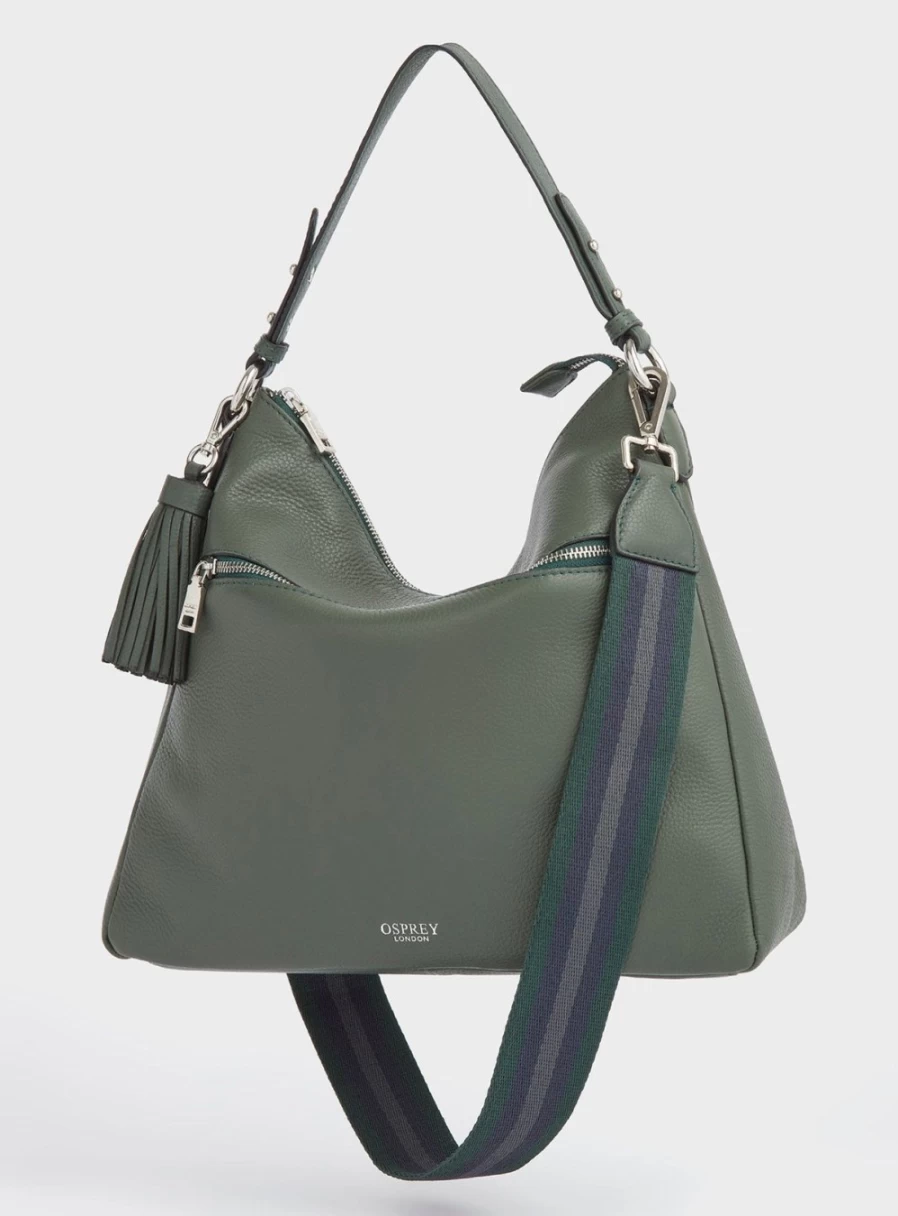 Osprey London Stella Leather Hobo Bag for Women - Premium Handbag