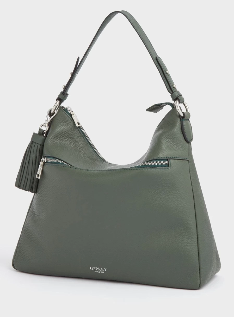 Osprey London Stella Leather Hobo Bag for Women - Premium Handbag
