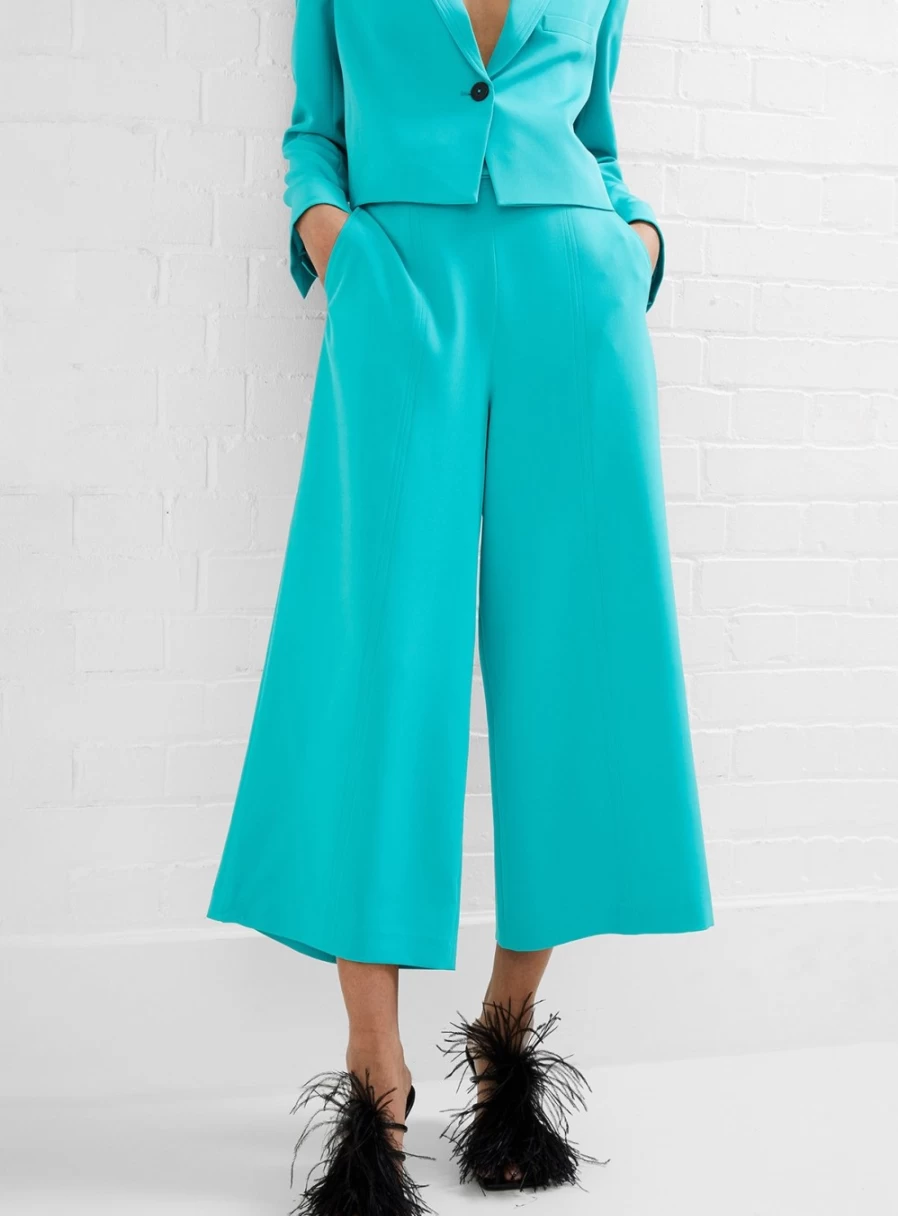 French Connection Women's Echo Crepe Culotte Pant Size 12 | Comfortable & Stylish Trousers