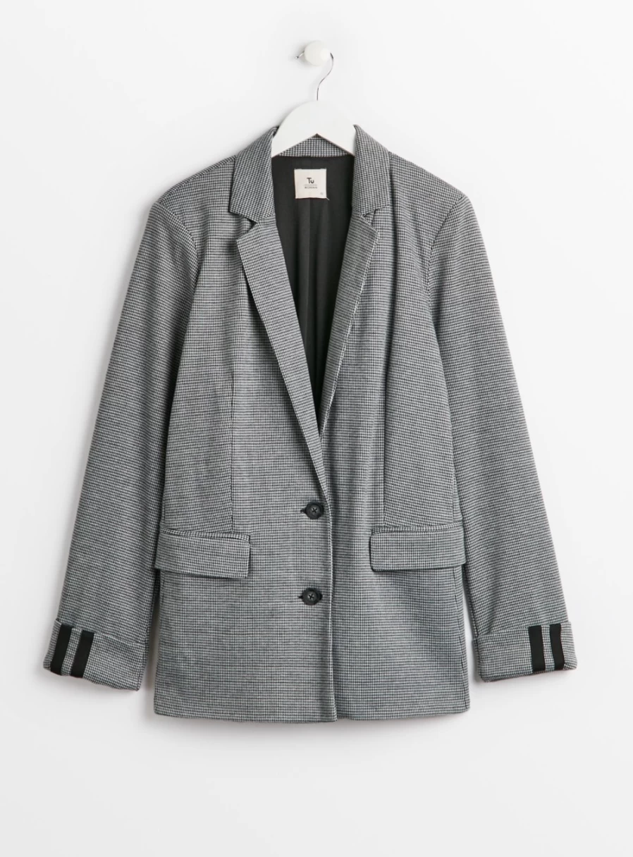 Tu Women's Mono Coord Check Blazer - Stylish Checkered Pattern Jacket for Women