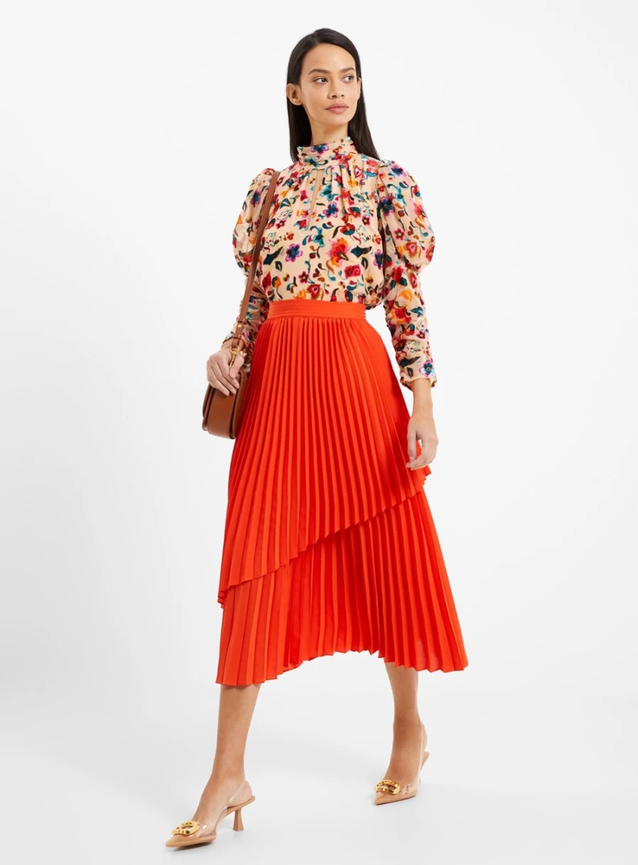 French Connection Women's Arie Pleated Skirt - Size 8 | Stylish & Elegant Design