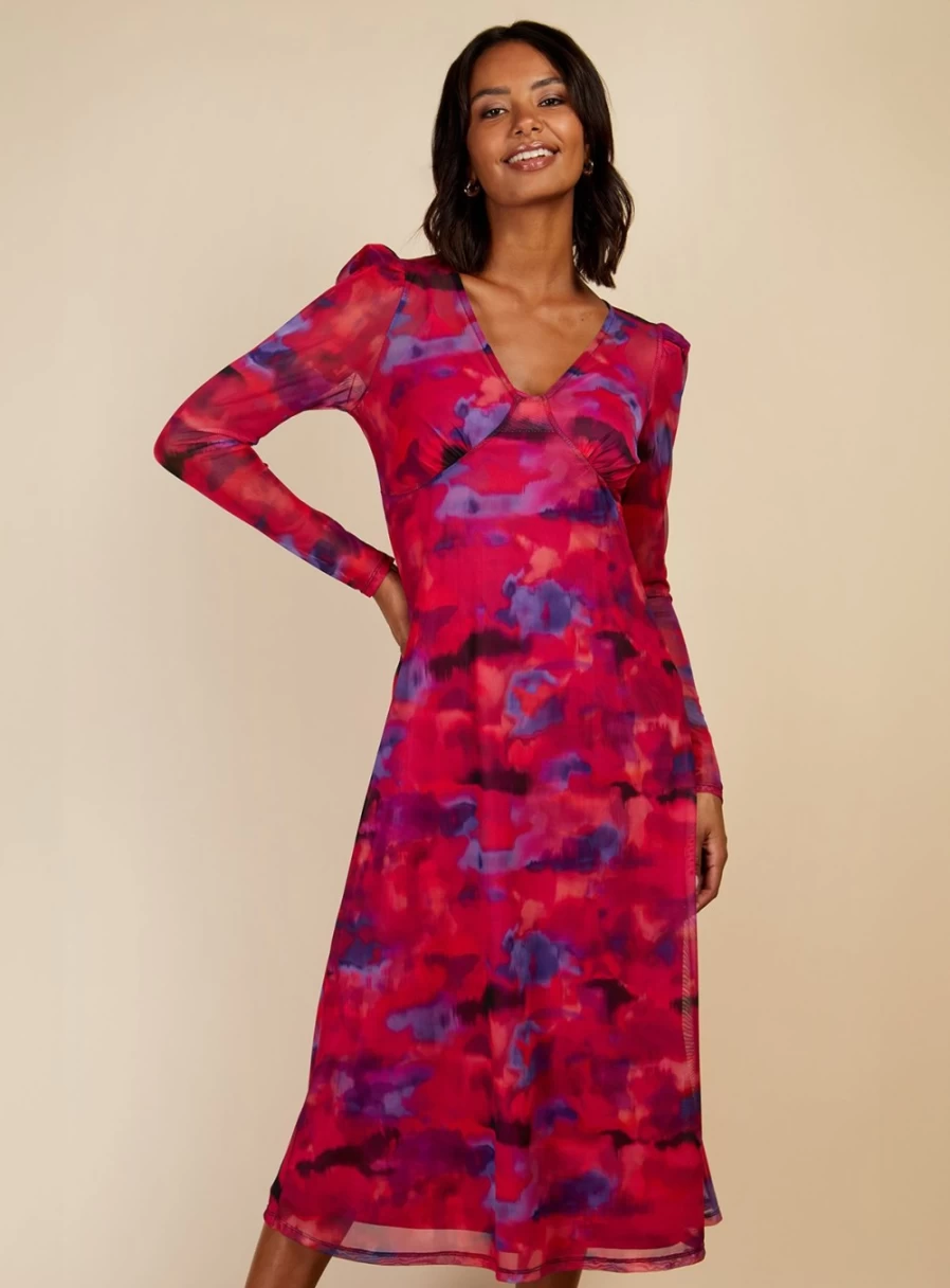 Vogue Williams Women's Printed Mesh Midaxi Dress Size 12 - Stylish Floral Pattern Summer Outfit